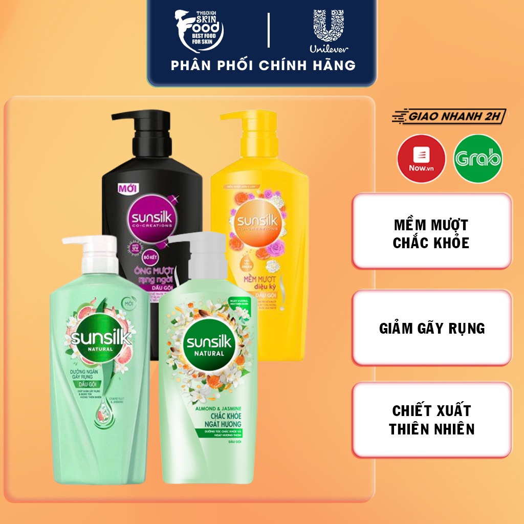 Dầu Gội &amp; Xả Sunsilk Mềm Mượt, Chiếc Xuất Thiên Nhiên