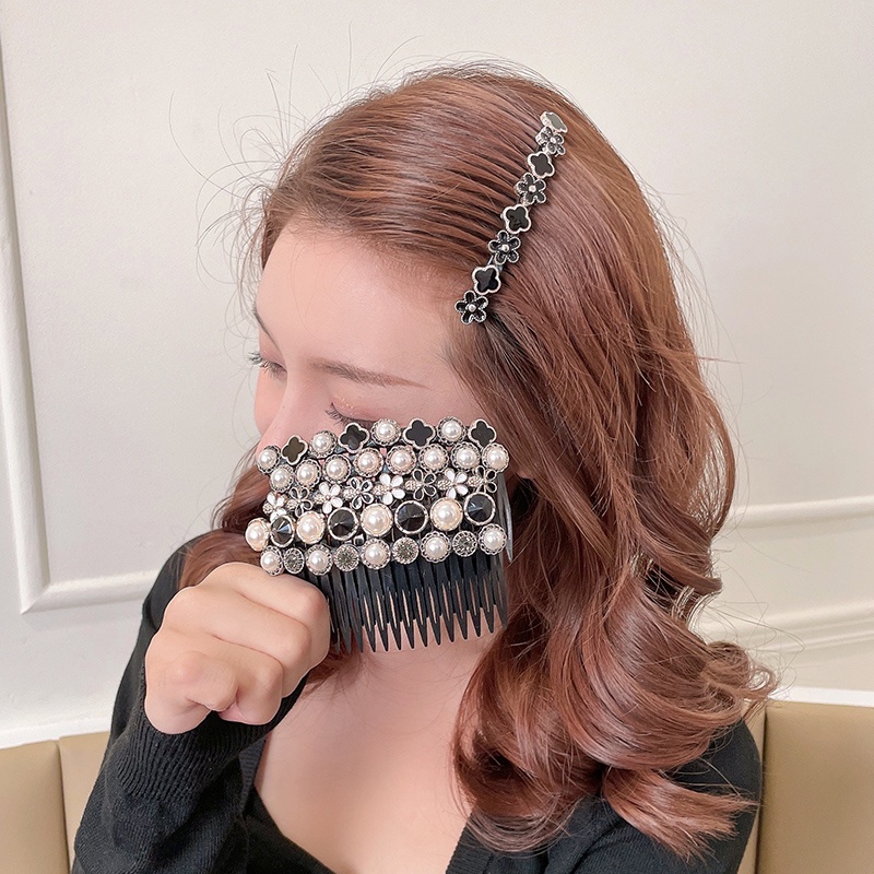 Kẹp tóc đính ngọc trai nhân tạo thời trang dành cho nữ