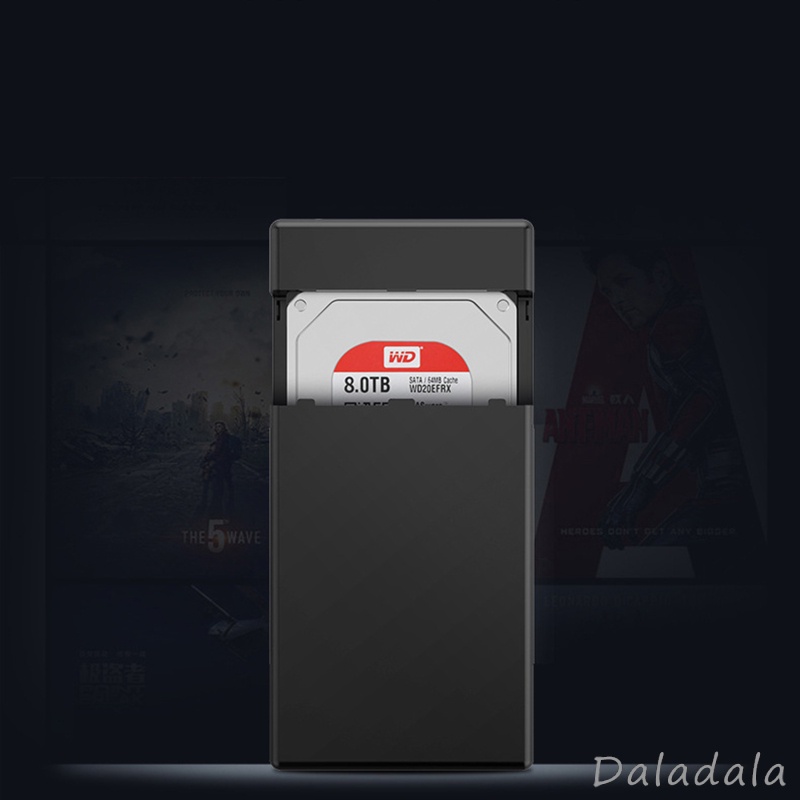 Hộp Đựng Ổ Cứng Ngoài Bằng Abs Usb 3.0 Cho Sata Iii Ssd 3.5 2.5 Inch 10tb Max Đen | BigBuy360 - bigbuy360.vn