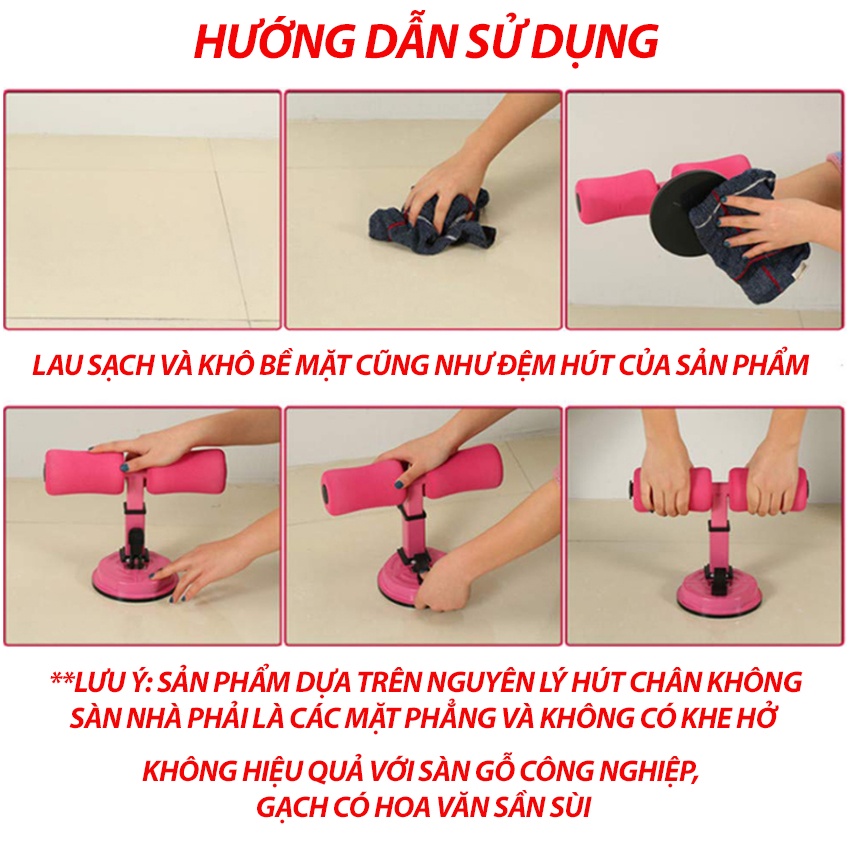 Dụng cụ tập bụng chữ t đa năng tại nhà, dụng cụ tập cơ bụng hút chân không Heria Store