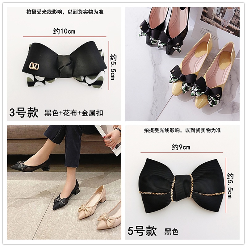 Phụ Kiện trên. Dây Ruy Băng Đính Nơ Trang Trí Giày Dễ Thương