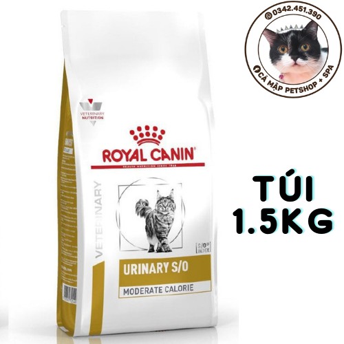 Hạt cho mèo sỏi thận Royal Canin Urinary S/O - Túi 1.5kg