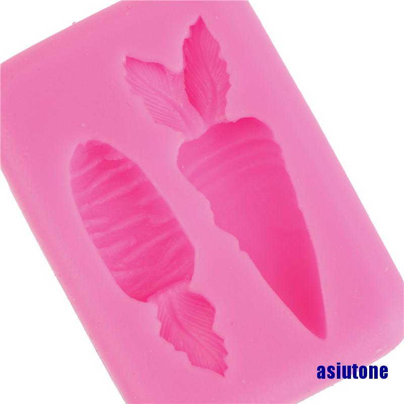 Khuôn Silicone Tạo Hình Củ Cà Rốt Trang Trí Bánh