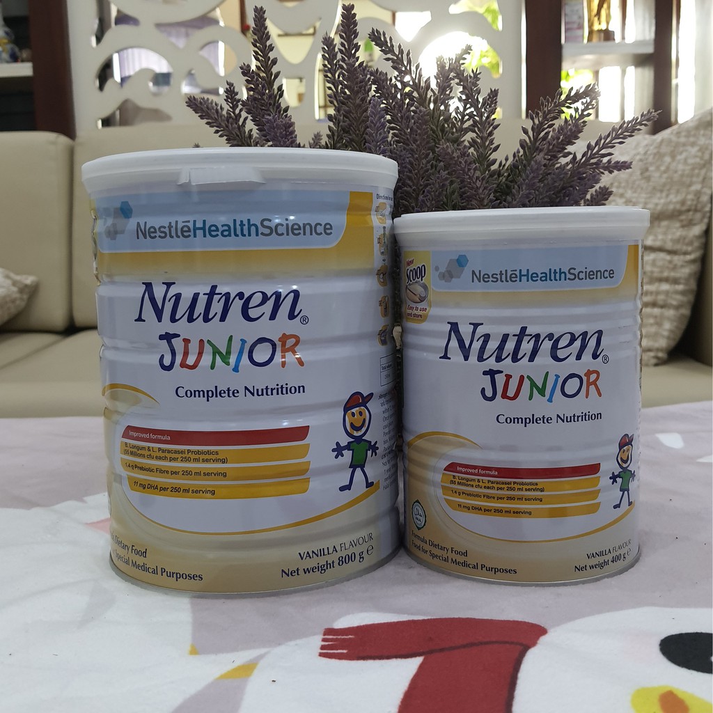 Sữa bột Nutren Junior Nestle vị Vanilla, Thụy Sĩ, phù hợp cho bé từ 1 - 10 tuổi