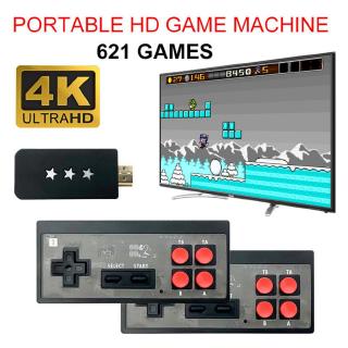4K Mini Video Game Console Retro Game Player with Wireless Controller HDMI Output Built-in 568 Classic Games for Dual Players