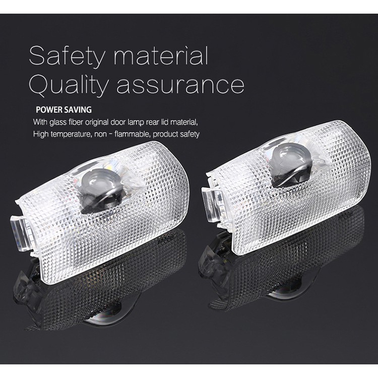 Bộ 2 Đèn LED Laser Chiếu Logo Gắn Cửa Xe Hơi Toyota Carmry Corolla RAV4 CHR