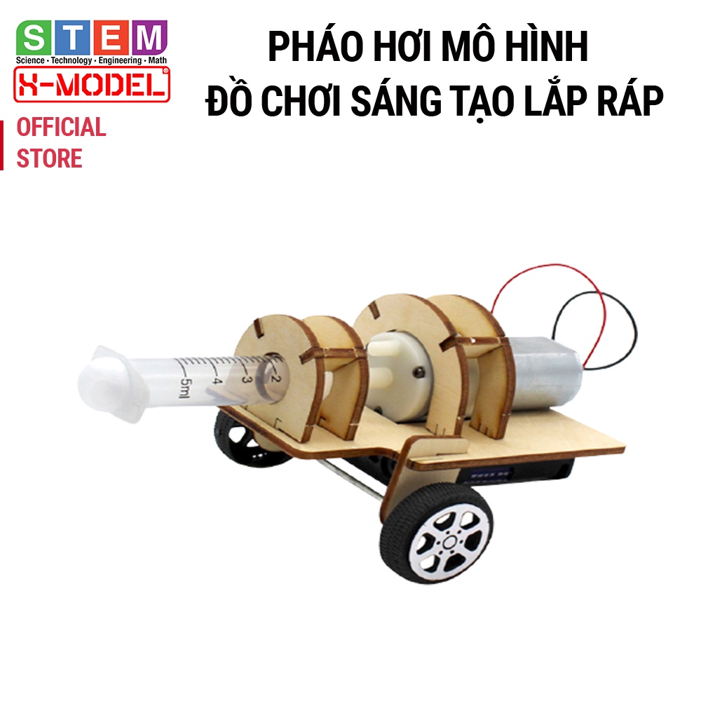Đồ chơi sáng tạo cho bé, mô hình xe bắn hơi ST115 sáng tạo X- MODEL cho bé Giáo dục STEM