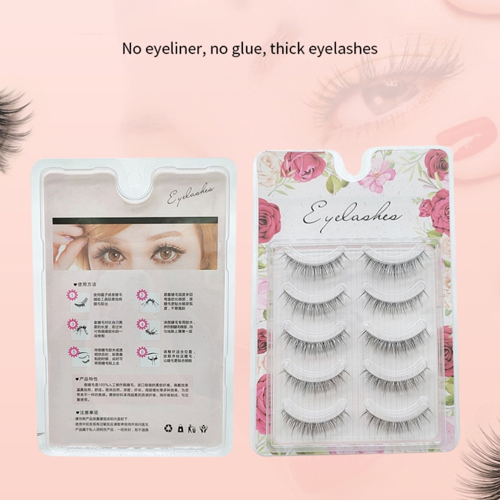 Lông mi giả đầu trong suốt trang điểm tự nhiên
 | BigBuy360 - bigbuy360.vn