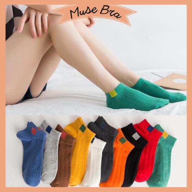 [Giá sỉ] Set 10 Đôi Tất Vintage Cotton Thời Trang