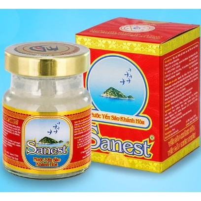 Quà tặng 6 hũ nước yến Sanest yến sào Khánh Hòa có túi giấy đẹp phù hợp biếu tặng