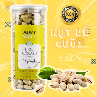 Hạt Dẻ Cười Chuẩn Mỹ Nguyên Vị Đóng Hộp Happy Nuts 500g Sang Trọng