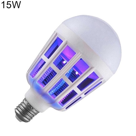 Bóng Đèn LED Tròn Diệt Muỗi, Bóng Đèn Bắt Muỗi, Côn Trùng Thông Minh 15W - 220V