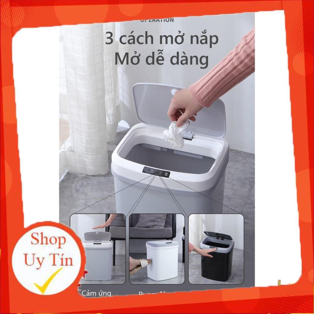 [Giá Sập Sàn] <Hot> Thùng Rác Thông Minh Cảm Ứng Tự Động Đóng Mở Chạy Pin <Rẻ Vô Địch>