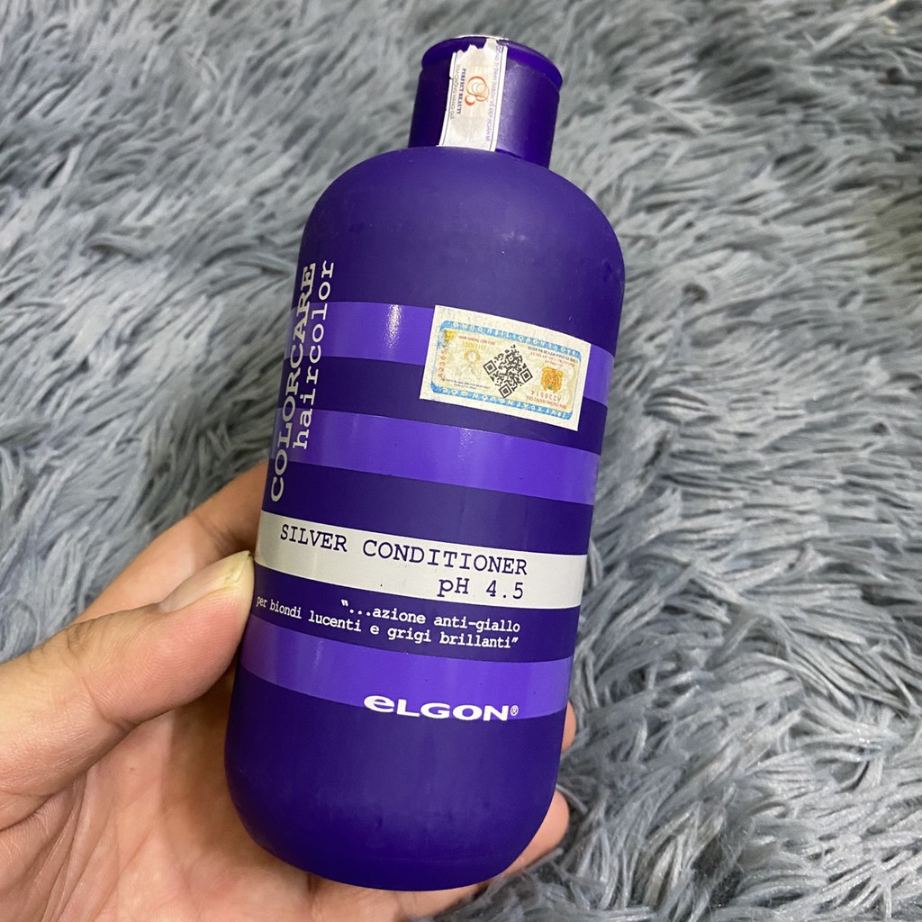 Dầu xả chăm sóc tóc tẩy trắng, bạch kim Elgon Silver Colorcare Conditioner 300ml