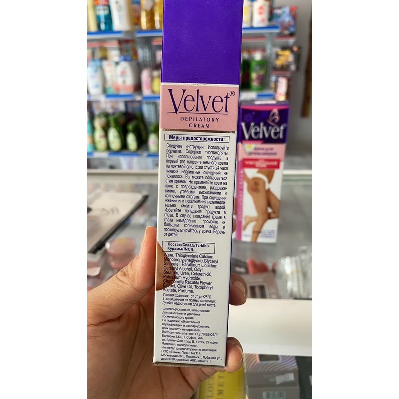 Tẩy lông Velvet 100ml