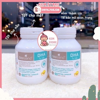 Dha Bioisland cho Bé từ 6 tháng trở lên 60 viên - Xuất xứ Úc