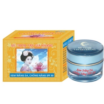 Kem Trắng Da, Chống Nắng SPF50-Mủ Trôm Tân Gia Khang