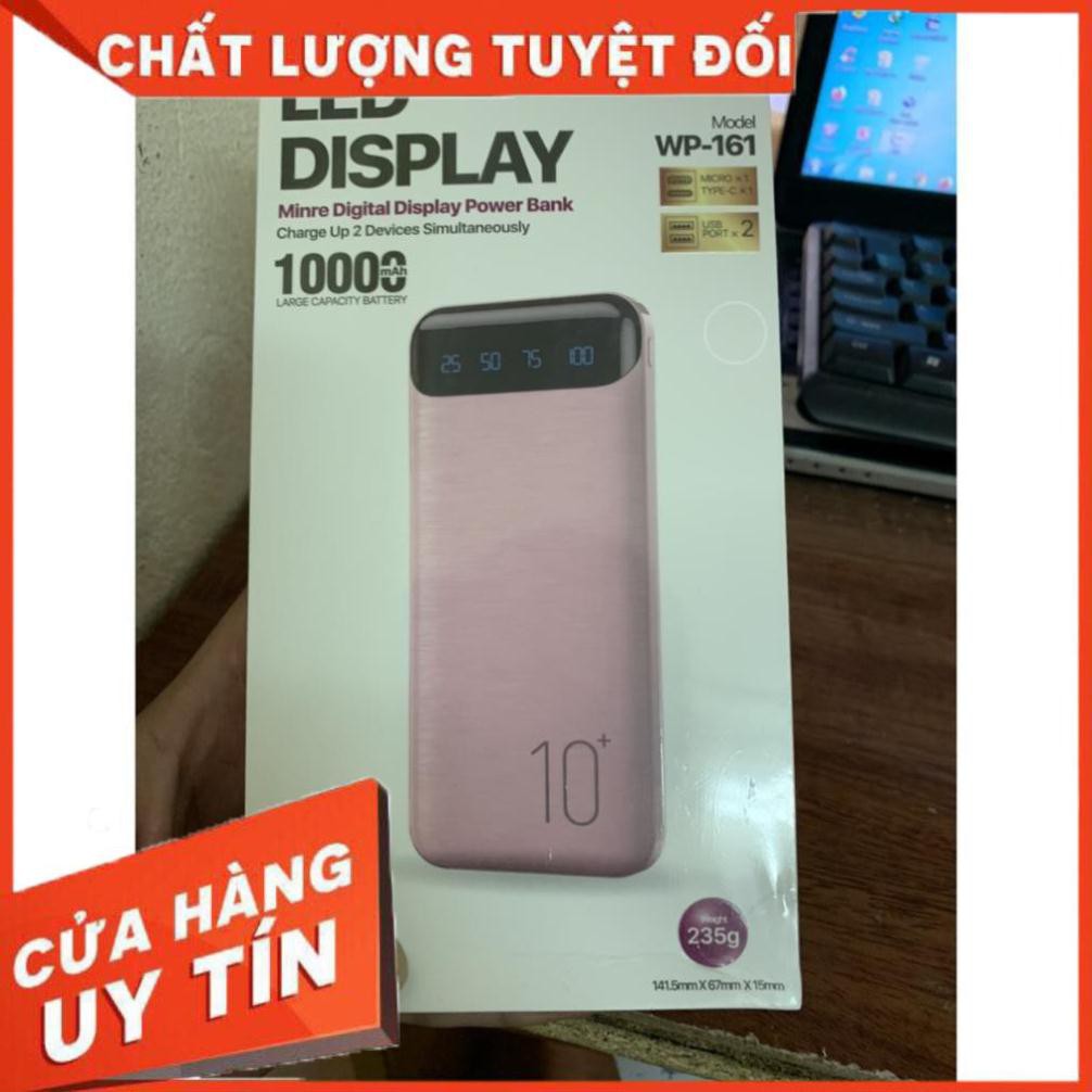 Sạc dự phòng⚡️CHÍNH HÃNG⚡️WK WP-161 10000mAh chính hãng