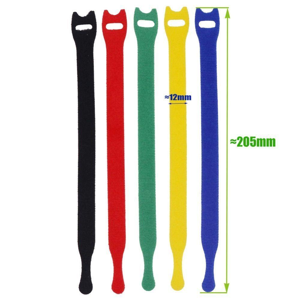 Set 16 Dây Nylon Buộc Dây Cáp Máy Tính 205 * 12mm