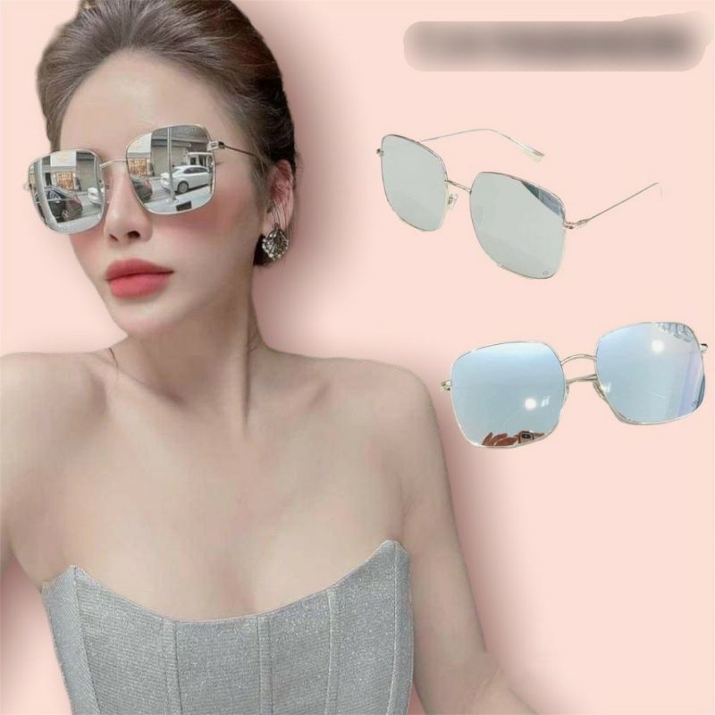 Kính Mát Nam Nữ Thời Trang Form Vuông Thiết Kế Tráng Gương Sành Điệu