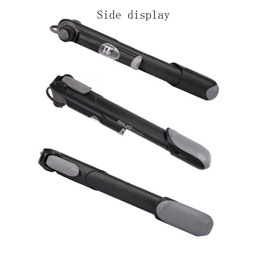 Máy bơm xe đạp mini Giyo GP-41S tích hợp đồng hồ đo áp suất