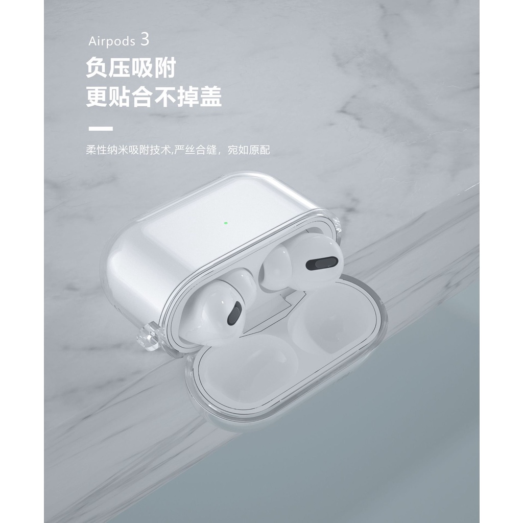 Vỏ Tai Nghe AP 2,3,Pro Trong Suốt Bằng Silicon NAHU
