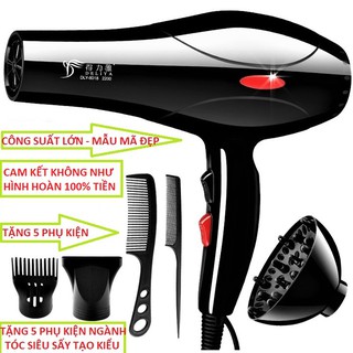 MÁY SẤY TÓC 2 CHIỀU - TẶNG 5 PHỤ KIỆN NGÀNH TÓC CÔNG SUẤT MẠNH
