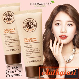 Kem chống nắng kiềm dầu The Face Shop Oil Control Sun Cream TFS 50ml