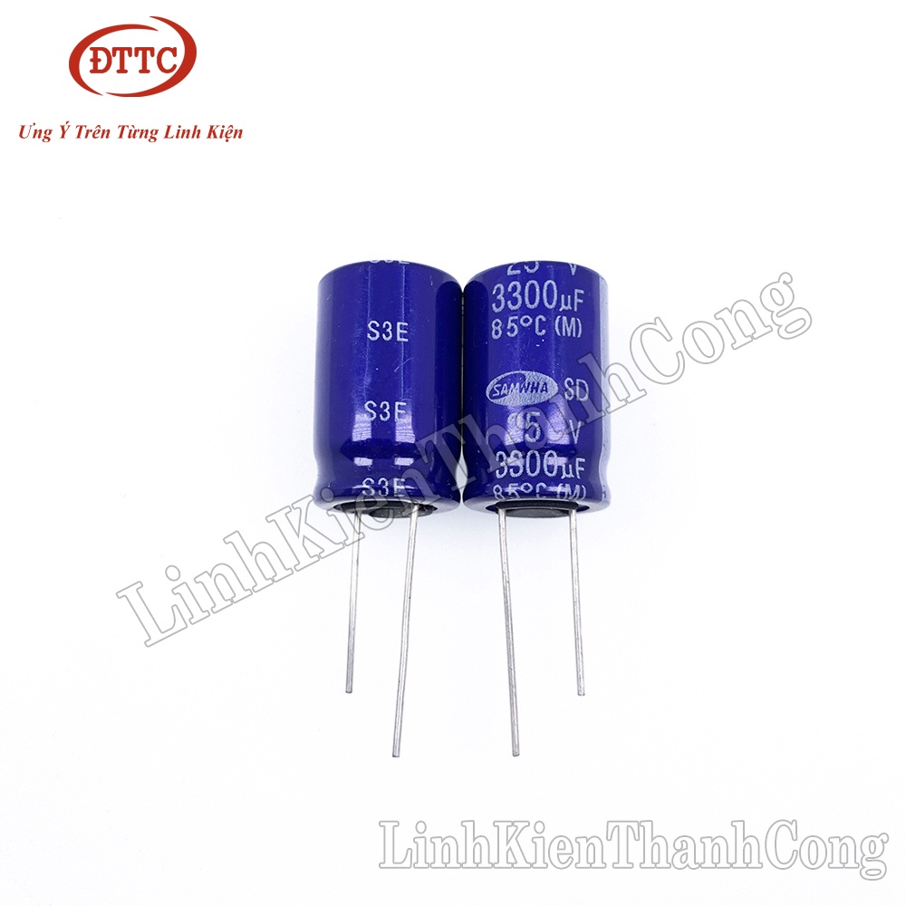 Tụ Hóa SAMWHA 3300uF 25V 16x25mm
