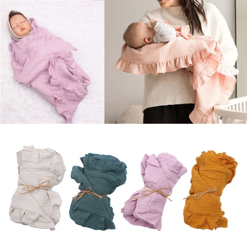 Chăn Quấn Em Bé Chất Liệu Cotton Mềm Mại