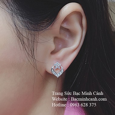 Bông tai bạc nữ BT125