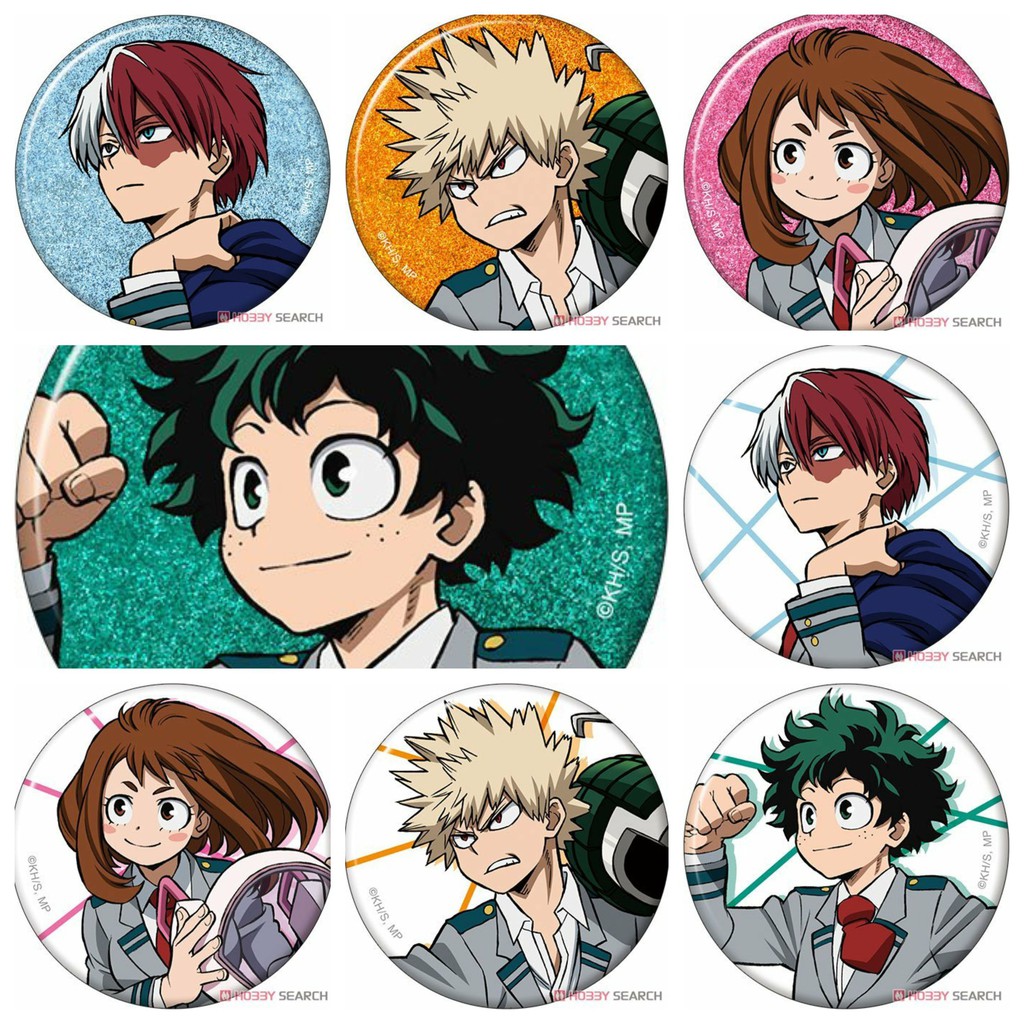 Huy hiệu cài áo IN HÌNH Boku no Hero Academia Học viện anh hùng chibi dễ thương tiện lợi m1