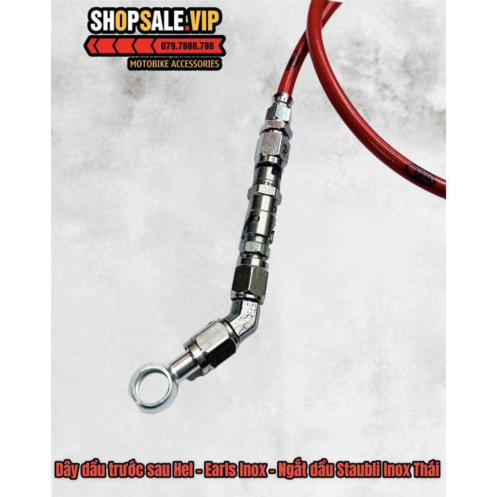 Dây Dầu Hel + Đầu Ngắt Inox