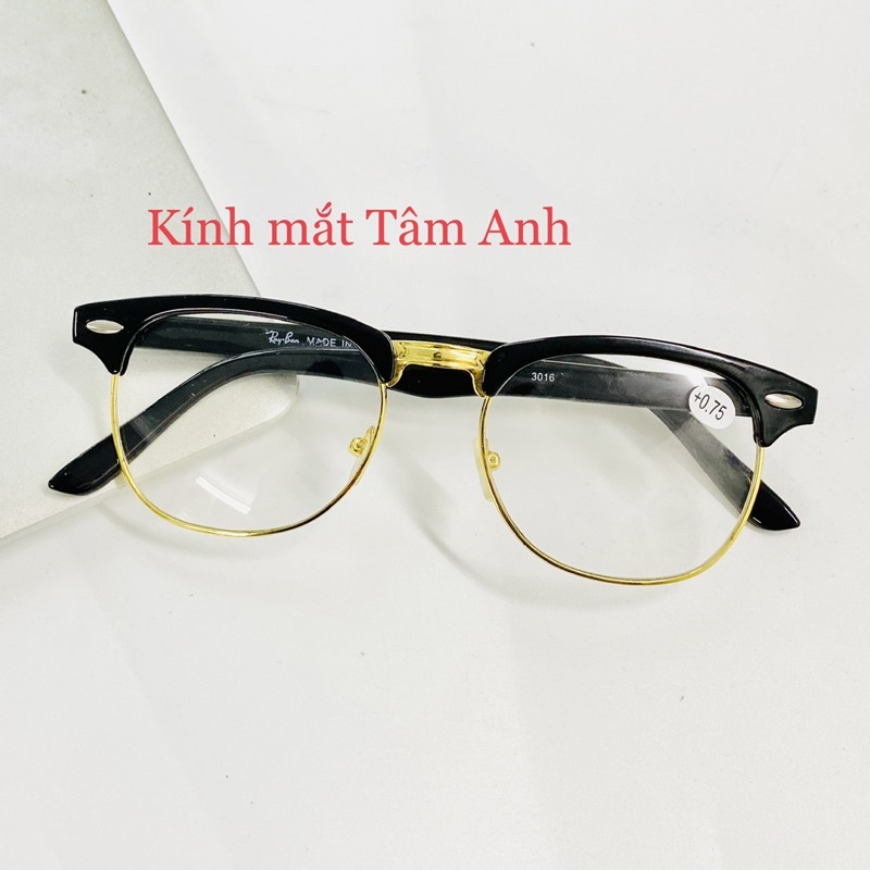 Kính viễn thị lão thị đọc sách , đi đường kính nửa gọng thời trang mắt kính đã có độ sẵn từ 0-6 độ