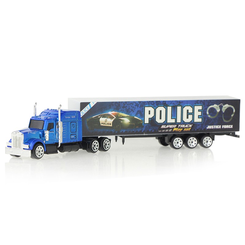 Mô hình đồ chơi xe container bằng hợp kim kích thước nhỏ dành cho bé