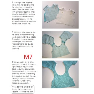 Rập giấy quần áo búp bê M7 (chỉ có áo)