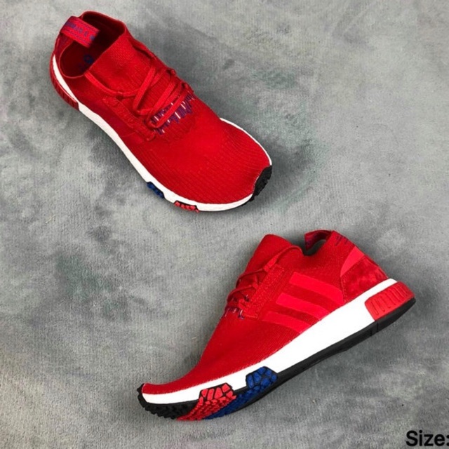 GIÀY THỂ THAO NAM NỮ NMD RACER PRIMEKNIT ASH FULL RED MEN'S AND WOMEN'S FASHIONS