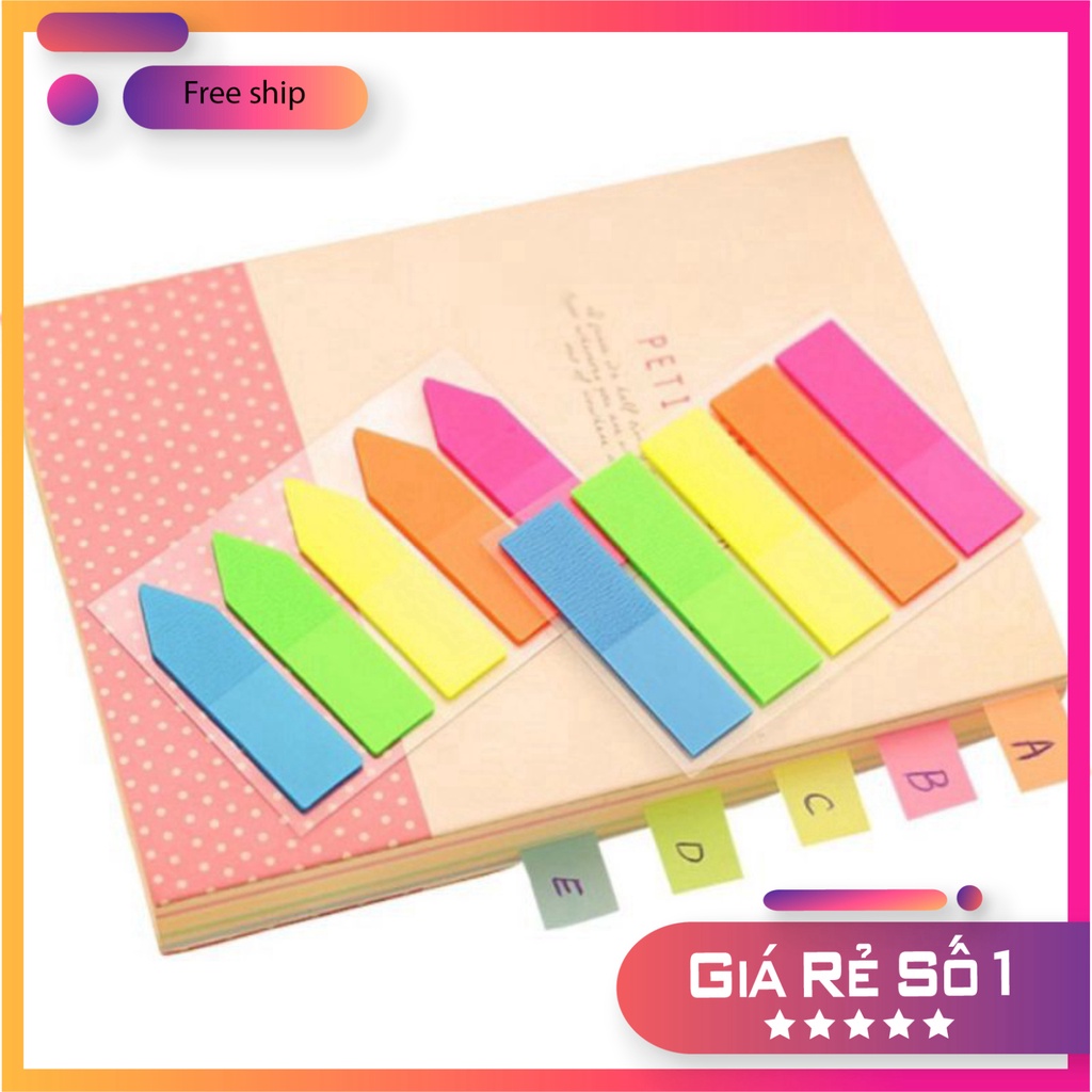 Giấy Đánh Dấu Trang Giấy Note Đánh Dấu Trang Giấy Note Mũi Tên 5 màu phukienvppbinhduong