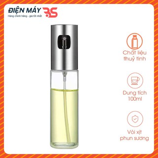 Bình xịt dầu ăn dạng phun sương, chất liệu thủy tinh, dung tích 100ml