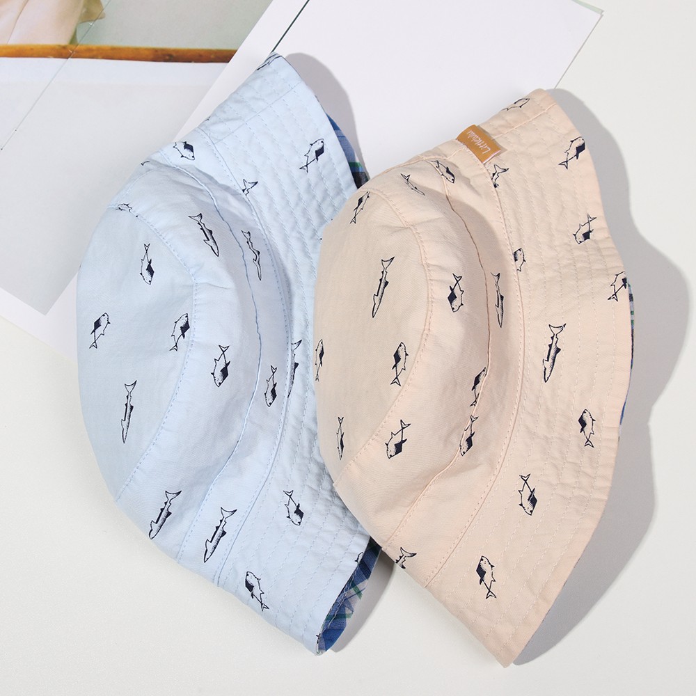 Mũ Vành Rộng Bằng Cotton Chống Tia UV Dành Cho Bé 0-6 Tuổi