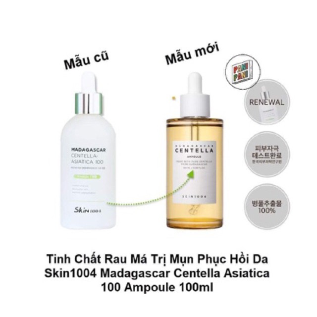 Tinh chất Skin1004 Madagascar rau má Centella asiatica 100 ampoule serum