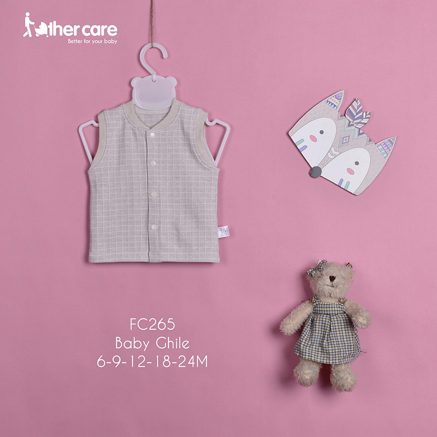 Áo Ghi lê Sơ Sinh Fathercare Nỉ Kẻ Caro FC265