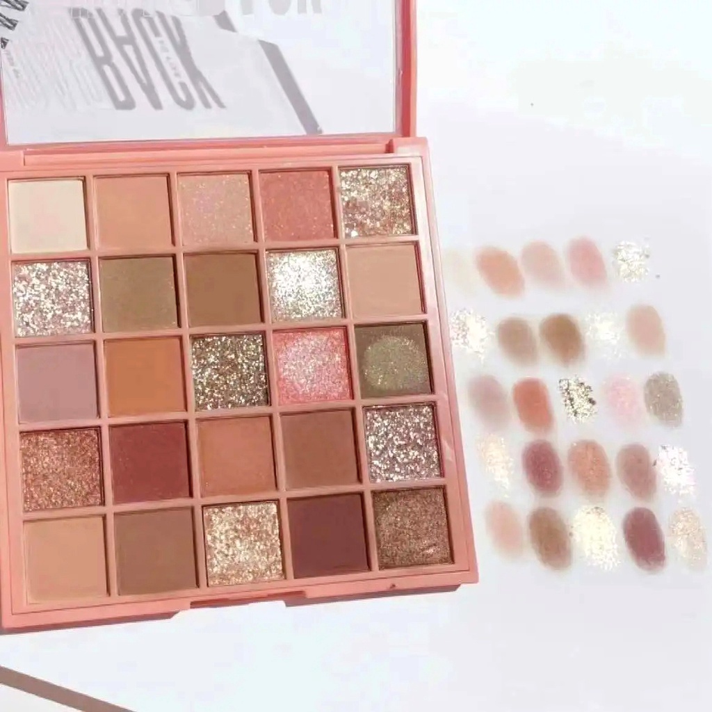 Bảng Phấn Mắt Nhũ Lì 25 ô GOGOTALES Chính Hãng  Back To Reality GT282 - GOGO TALES Lì Dễ Tẩy Trang Tiện Dụng