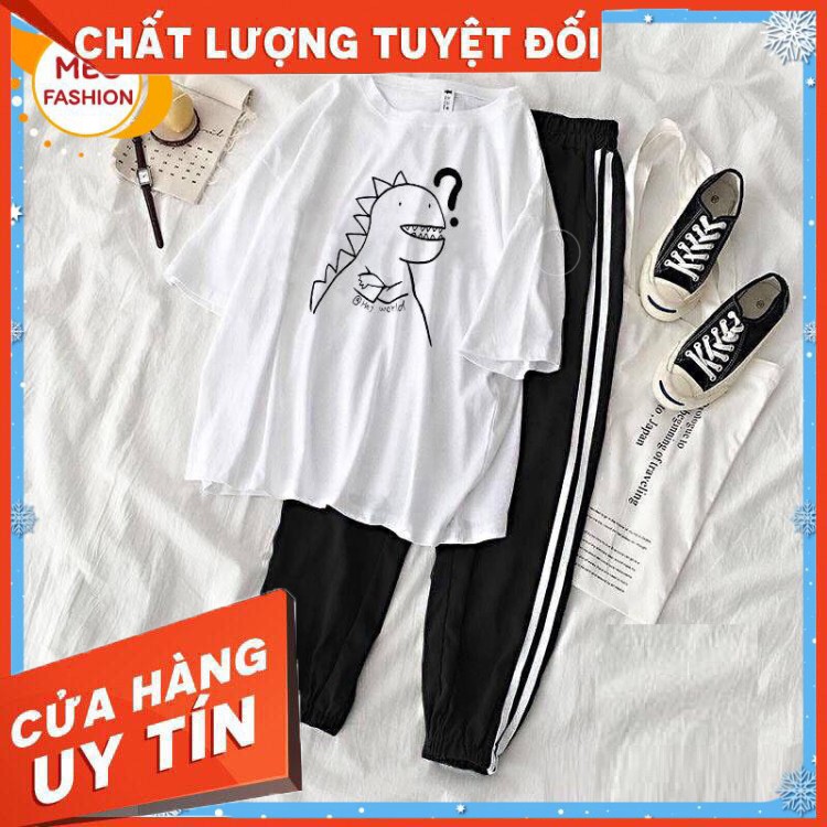 HÀNG CAO CẤP -  Sét Bộ Đồ Nữ Xinh Dễ Thương, Áo Thun Phông Trắng Cotton Organic Ngắn Tay Cổ Tròn Trò Chơi Game+Quần Thun