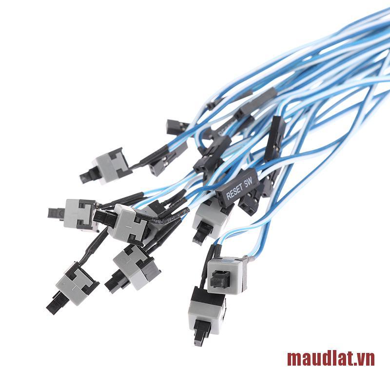 Maudlat 10pcs/lot Computer Host Switch Line Restarting Power Line