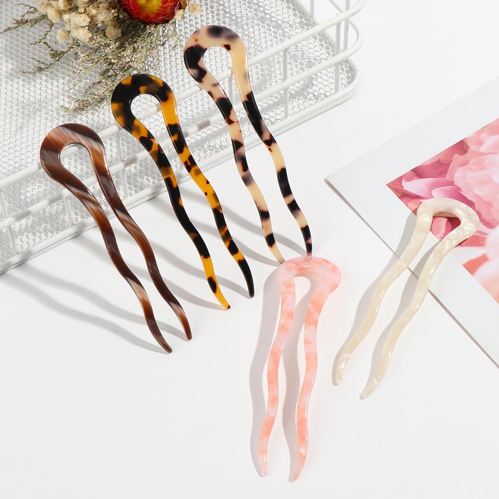 Trâm Cài Tóc Acetate Kiểu Retro Dễ Thương Cho Bạn Gái