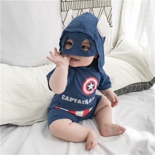 Bộ romper avenger cho bé