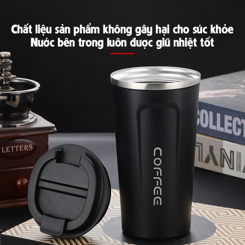 Ly Giữ Nhiệt Coffee DK HARVEST - Chất Liệu Inox 304 - Dung tích 380ml/510ml