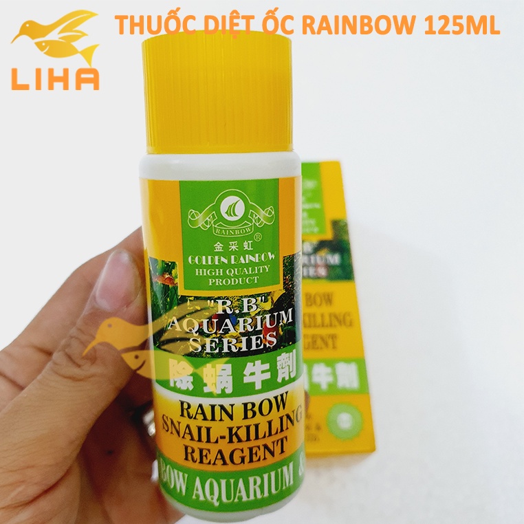 Diệt Ốc Và Ký Sinh Trùng Rainbow Snail-Killing Reagent 125ml Cho Bể Cá, Thủy Sinh