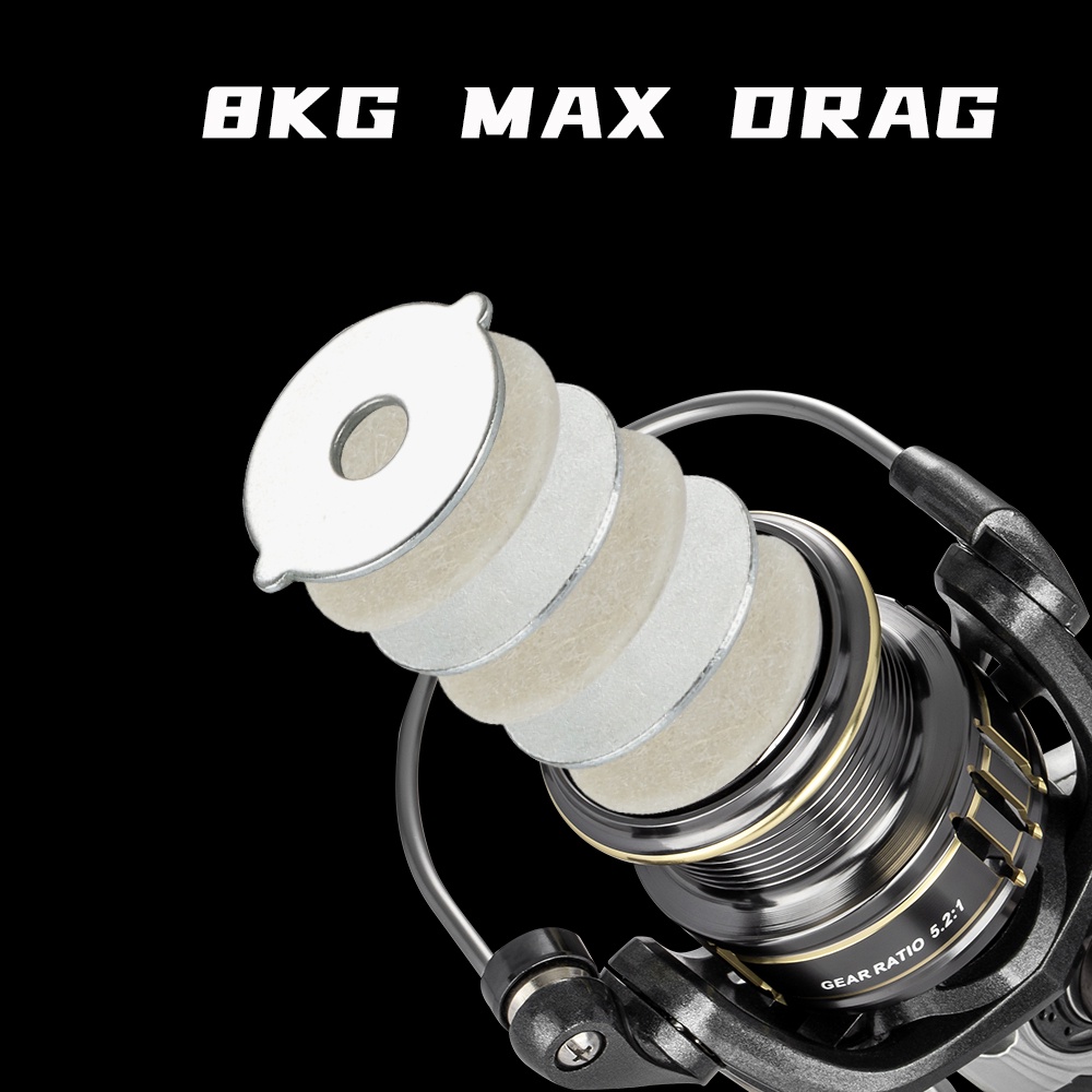 Máy Câu Cá Kim Loại 1500 2500 12 + 1BB Chất Lượng Cao